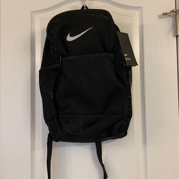 black nike bookbag mesh